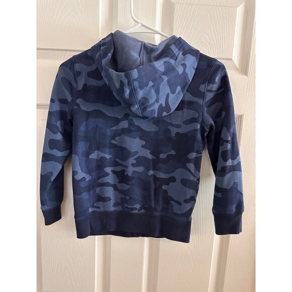 GAP Kids blue camouflaged zip up hoodie youth size small - Picture 3 of 3